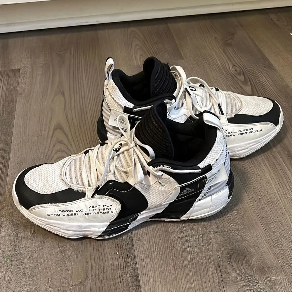 Adidas DAME 7 EXTPLY GW2804 Shaqnosis Shaq Damenosis White/Black Men's 11.5